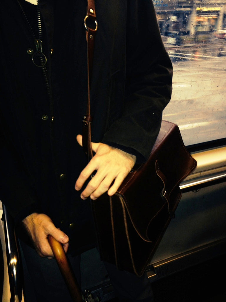 Seen (& heard) in Boston: Leather satchels for a stylish commute