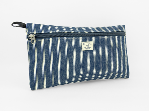 No. 303 Standard Issue Large Pouch, Denim Stripe