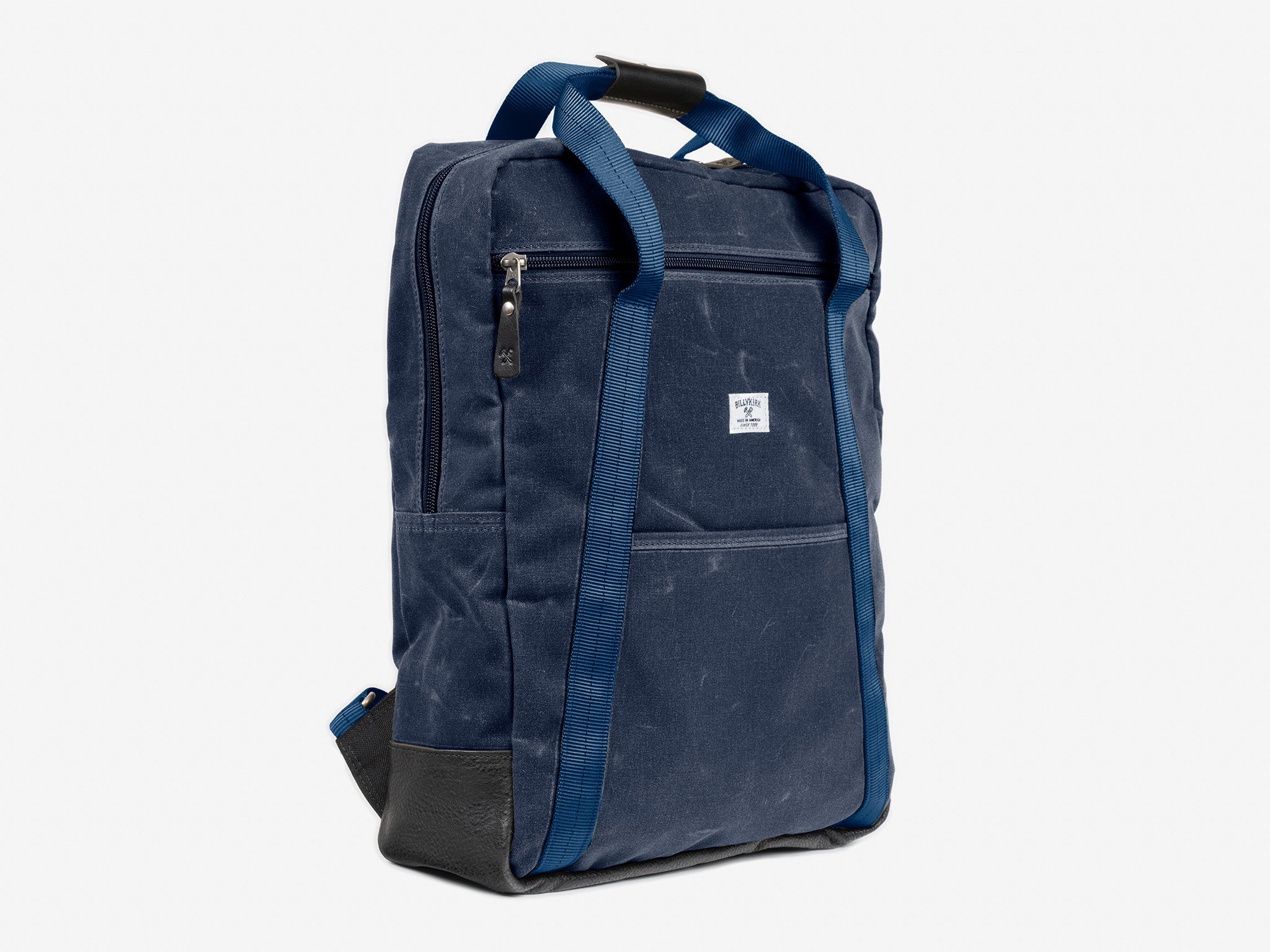 billykirk leather backpack No. 609 Standard Issue Backpack Tote, test Navy