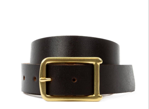 No. 640 Founders Buckle Belt, Java Waxed Flesh