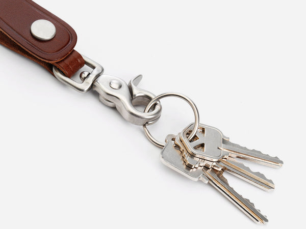 No. 240 Leather Trucker Key Fob, Brown – Billykirk