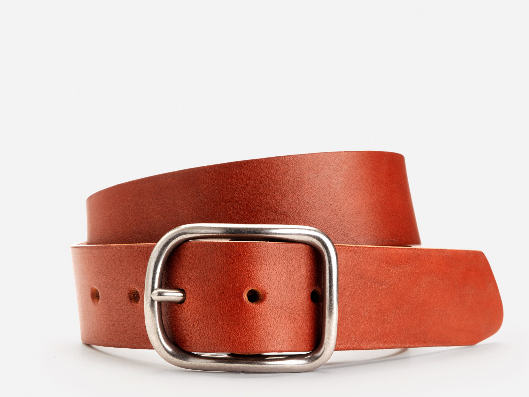 No. 288 Center Bar Leather Belt in Tan by Billykirk
