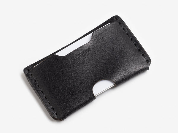 No. 397 Slim Card Case, Ebony Wax Flesh – Billykirk