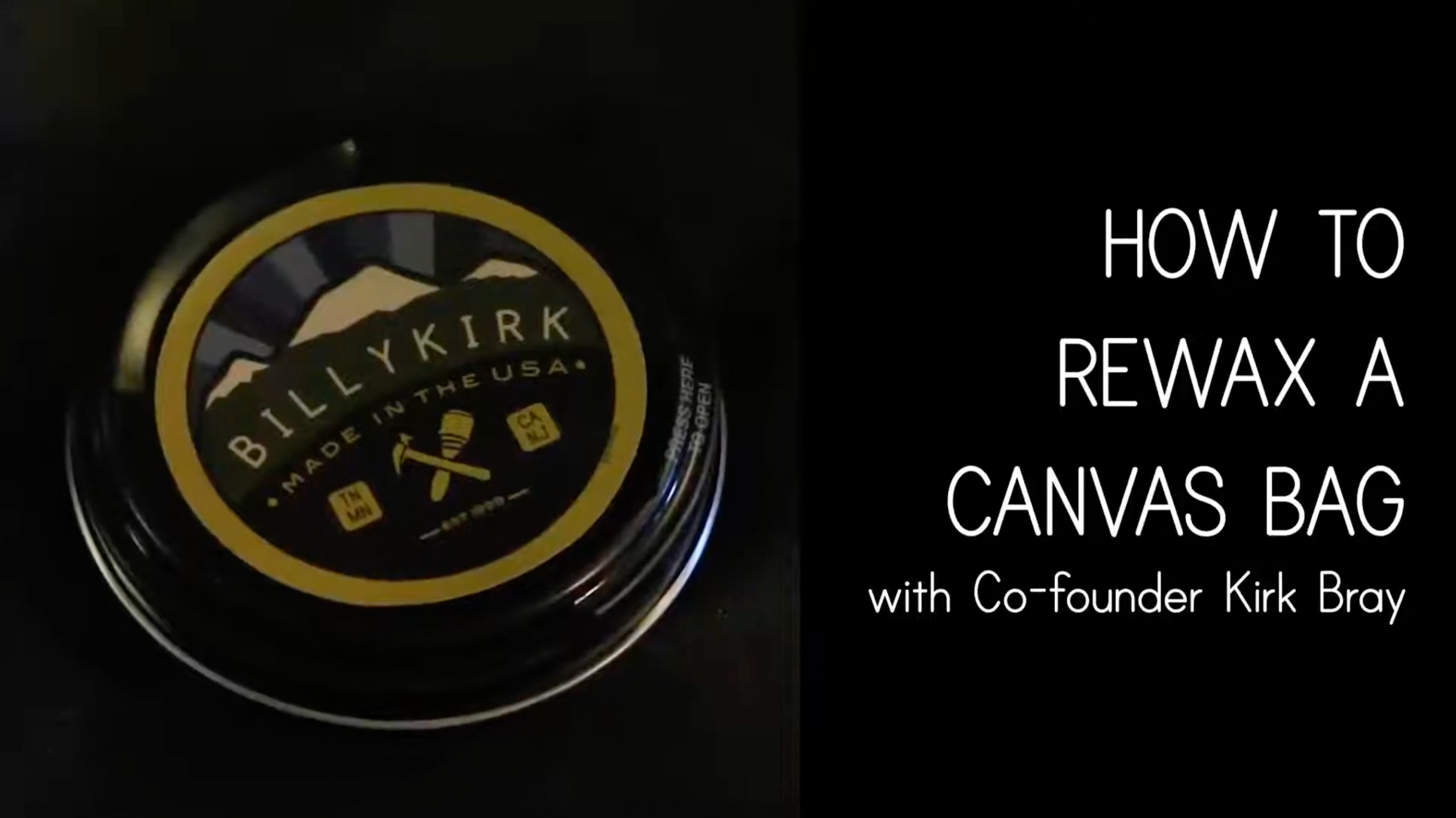 How to Re-wax Your Billykirk Canvas Bag
