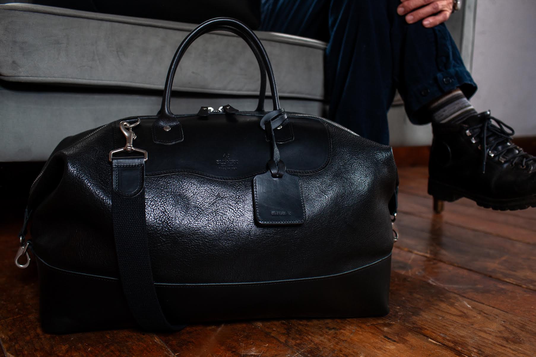 No. 643 Large Carryall, Black Leather – Billykirk