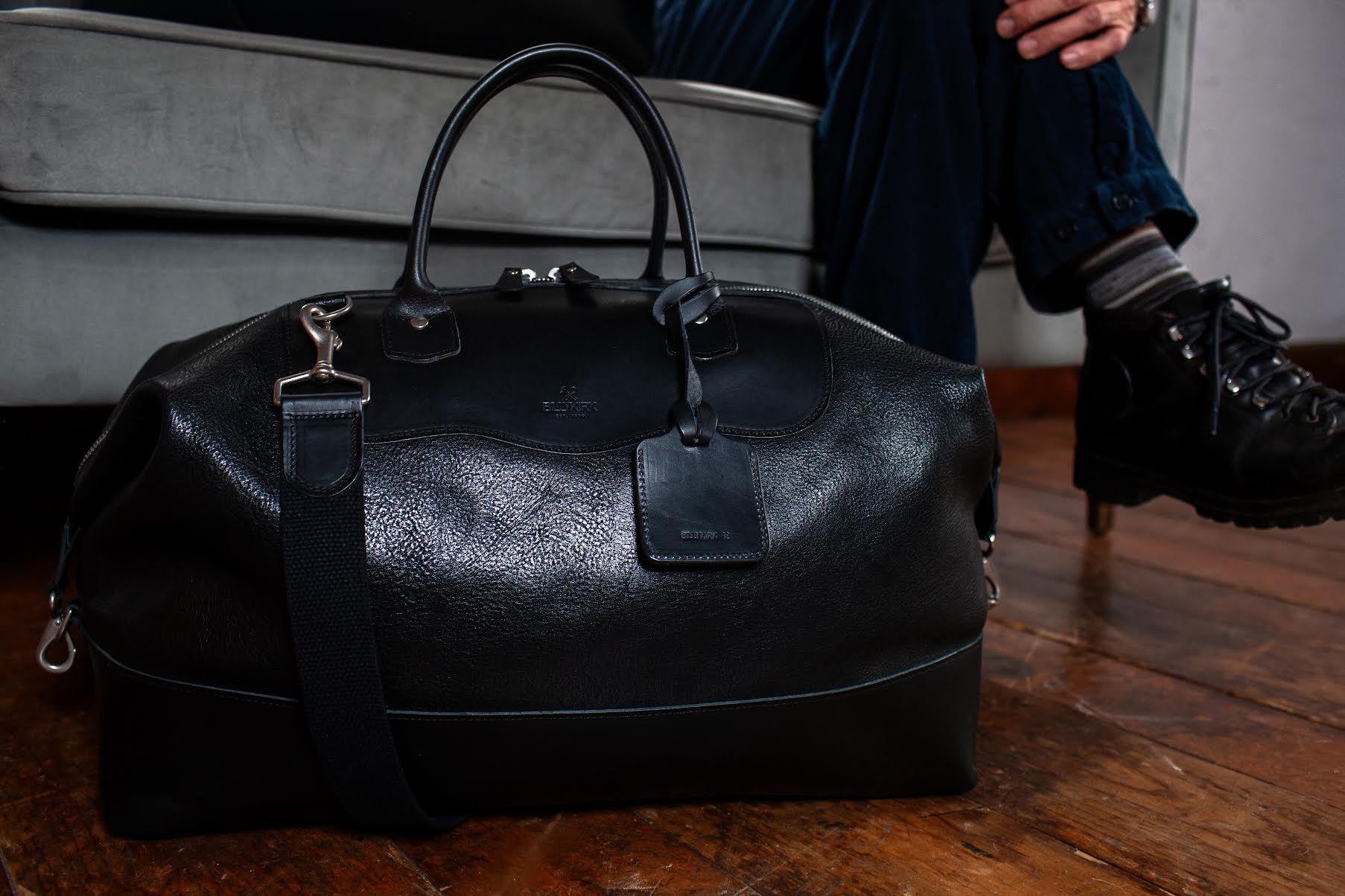 No. 643 Large Carryall, Black Leather – Billykirk