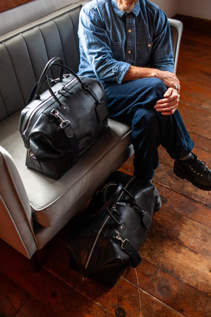 No. 643 Large Carryall, Black Leather