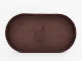 No. 473 Large Oval Leather Valet Trays