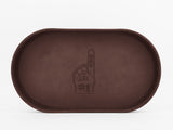 No. 473 Large Oval Leather Valet Trays