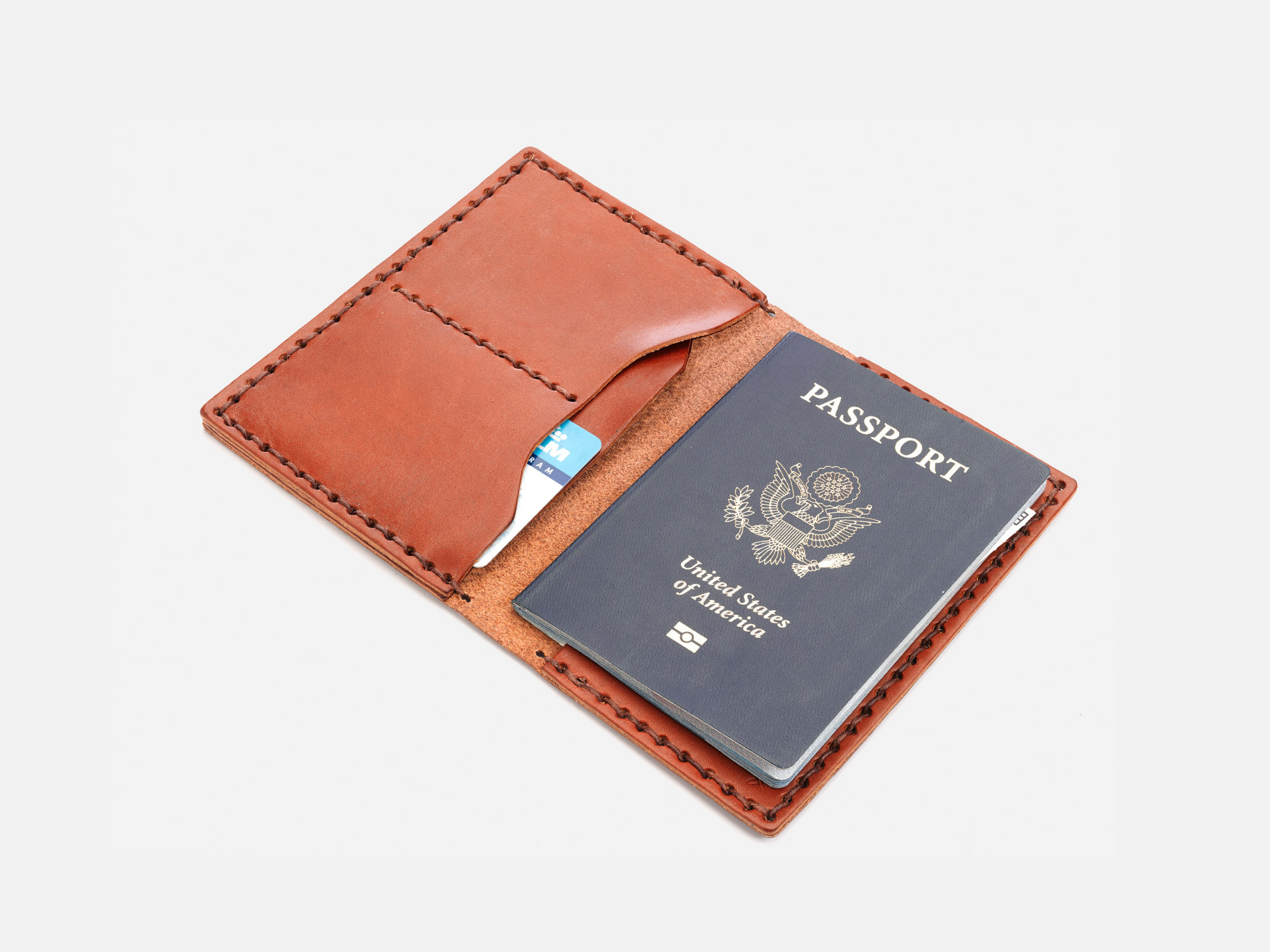 No. 153 Passport Wallet, Tan