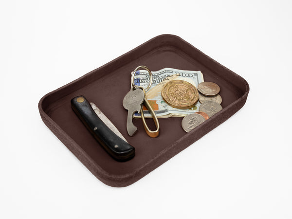 No. 309, Small Leather Valet Tray, Brown – Billykirk