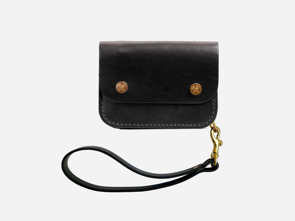 Filson Small Leather Pouch in Black