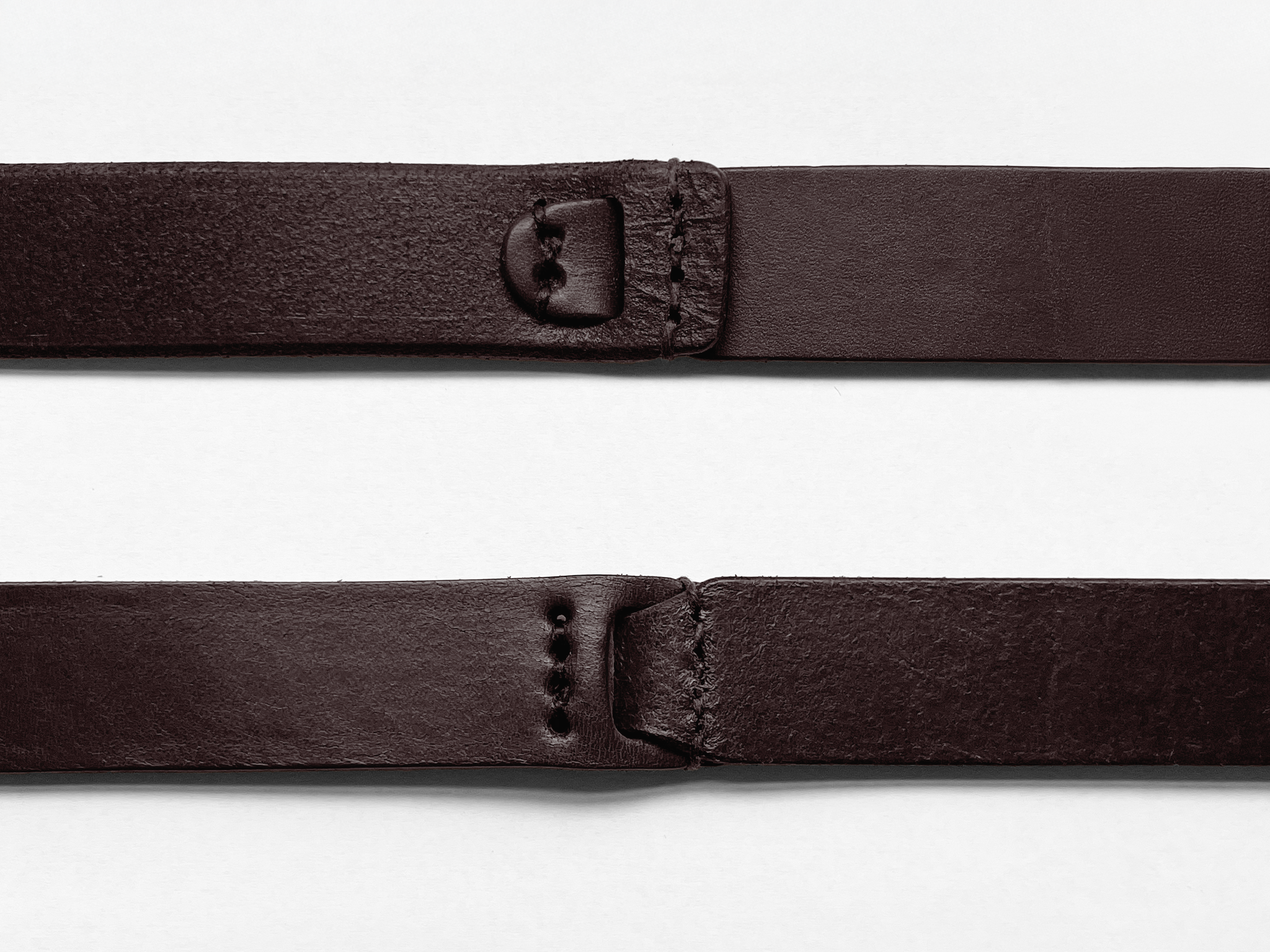 No. 618, Double Ring Leather Belt in Black by Billykirk