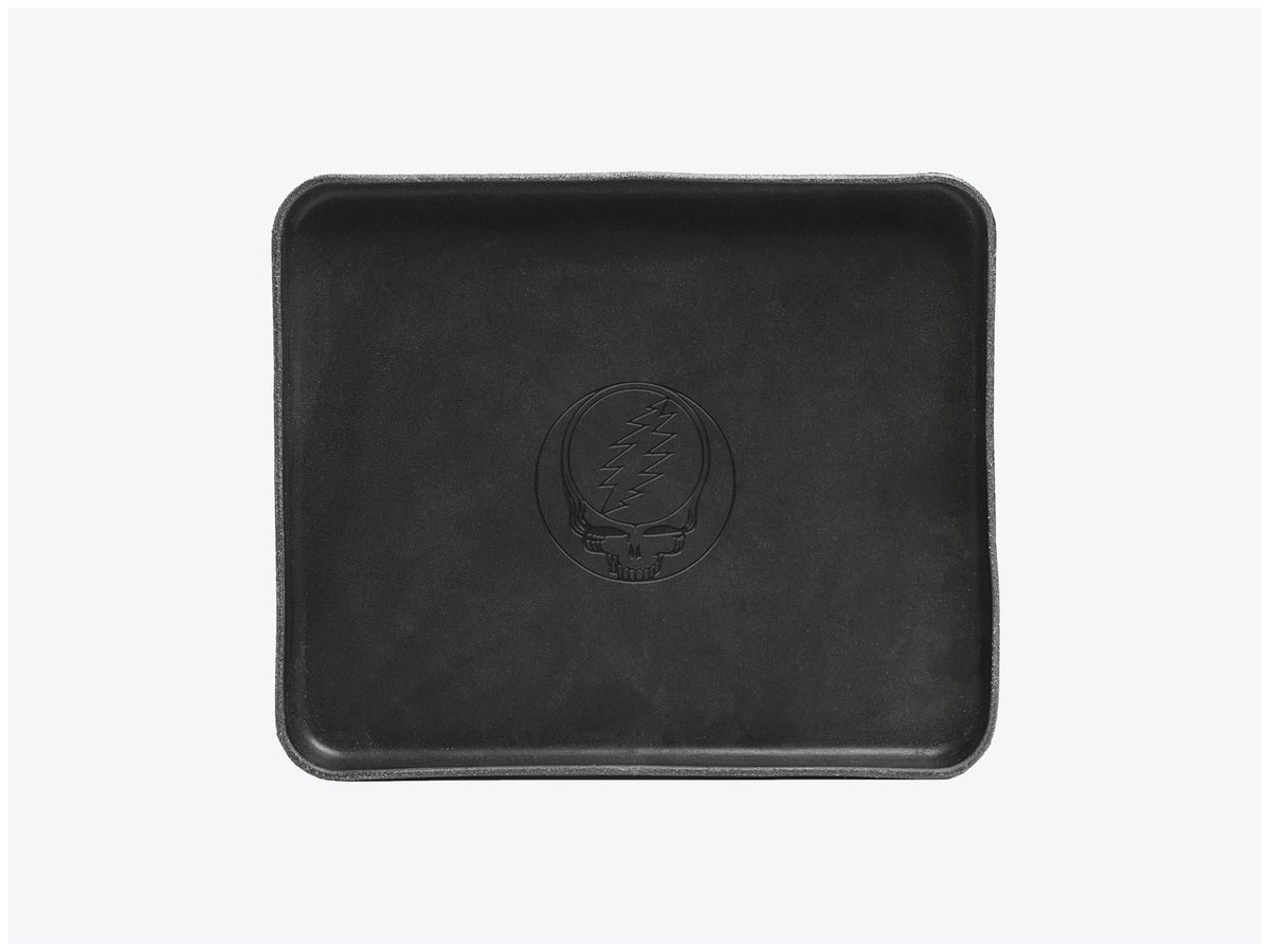 No. 471-GD Large Leather Valet Tray Stealie, Black