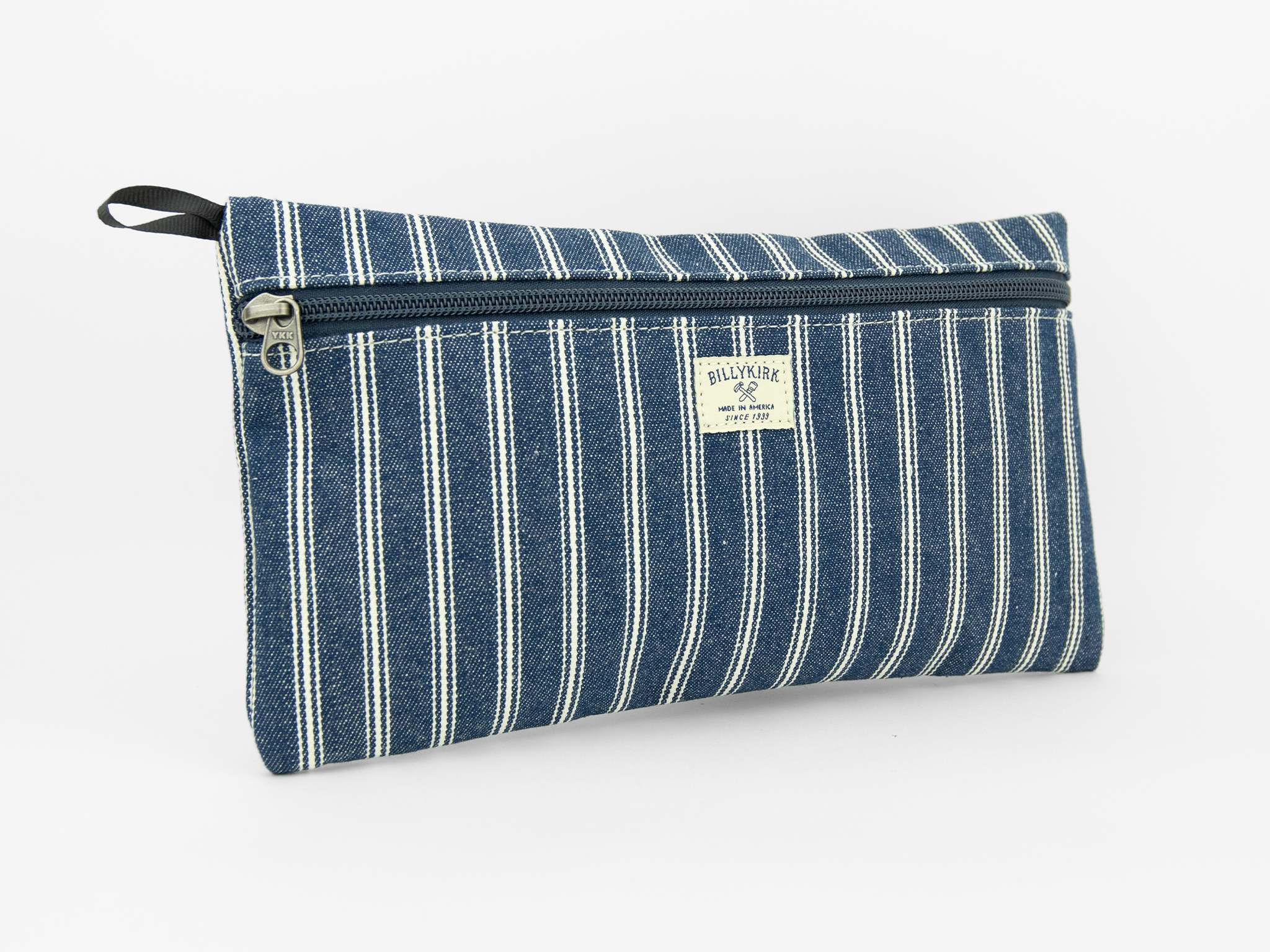 No. 303 Standard Issue Large Pouch, Denim Stripe