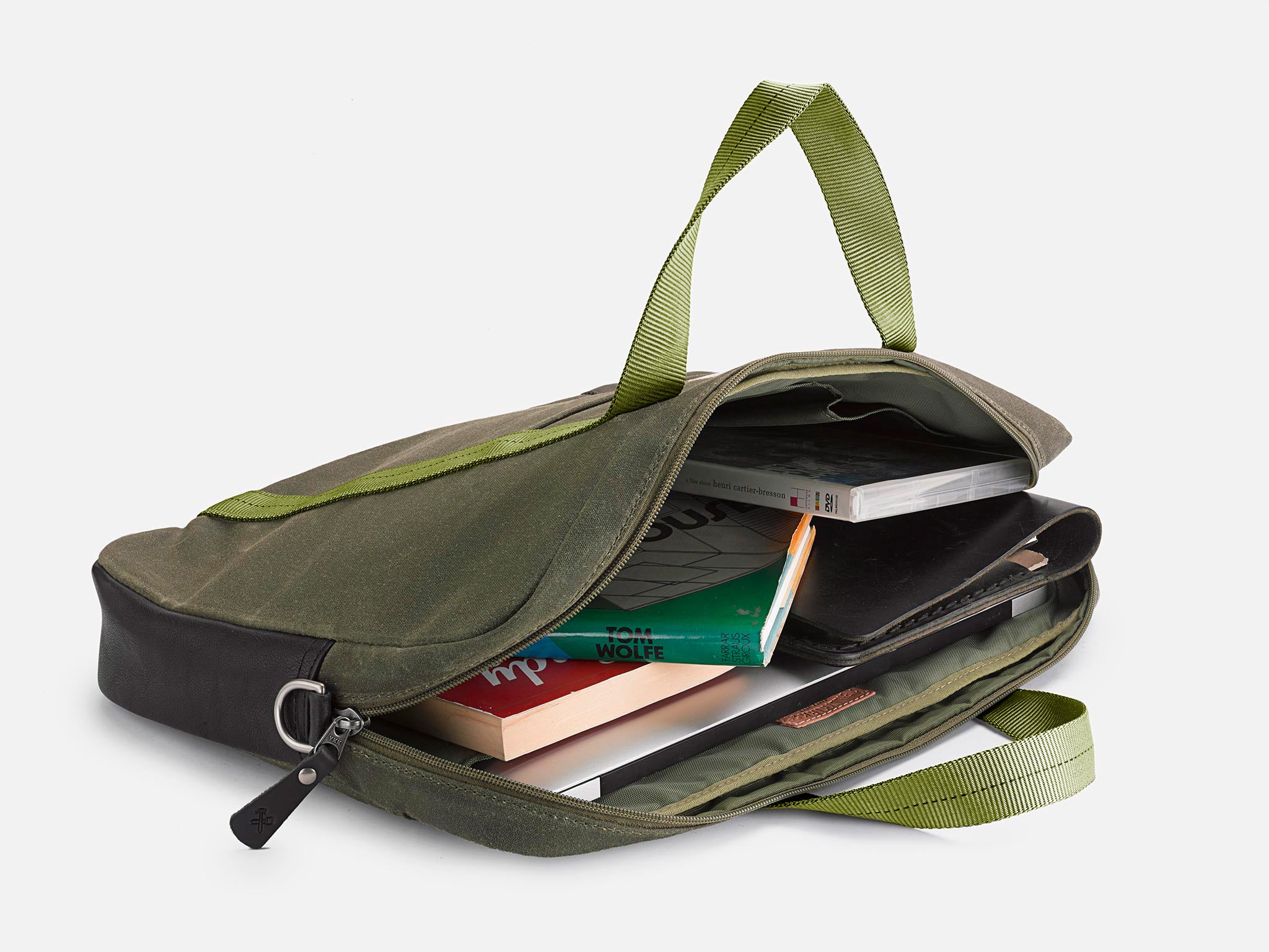 No. 508 Standard Issue Slim Briefcase, Olive – Billykirk