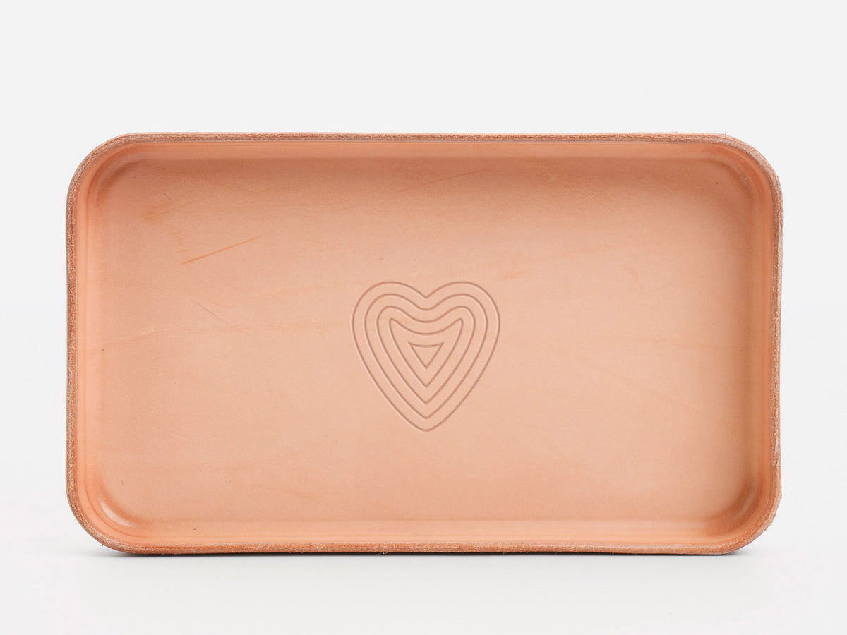 No. 309 Leather Valet Trays, Natural