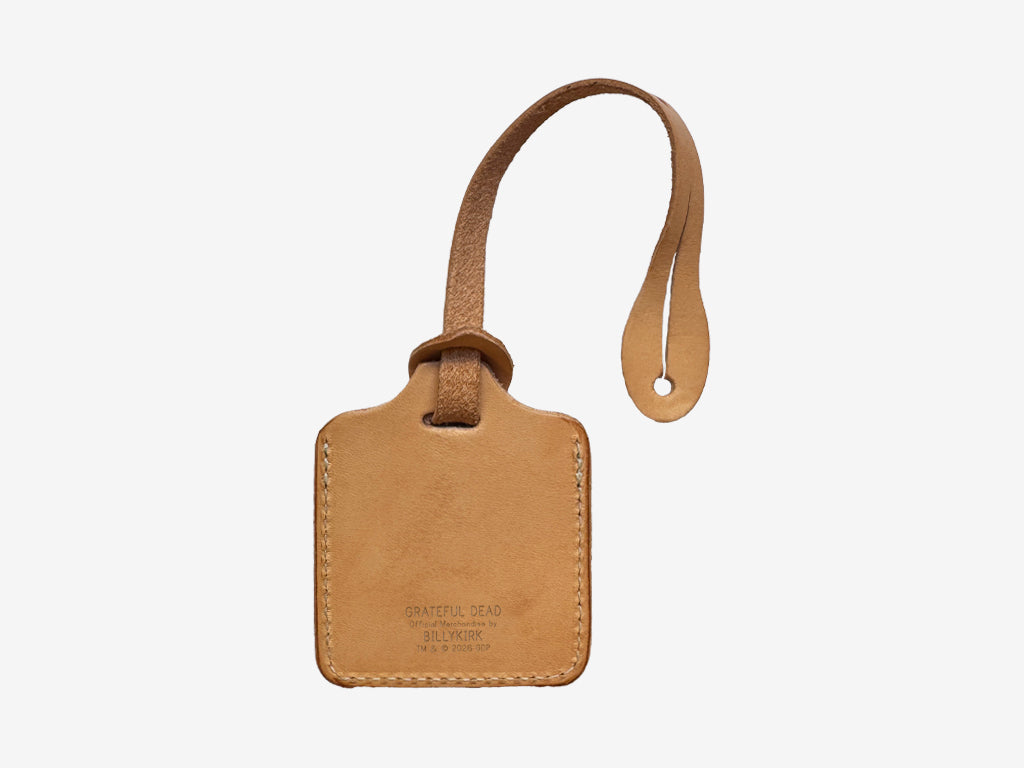 No. 645-GD Luggage Tag Skel, Natural