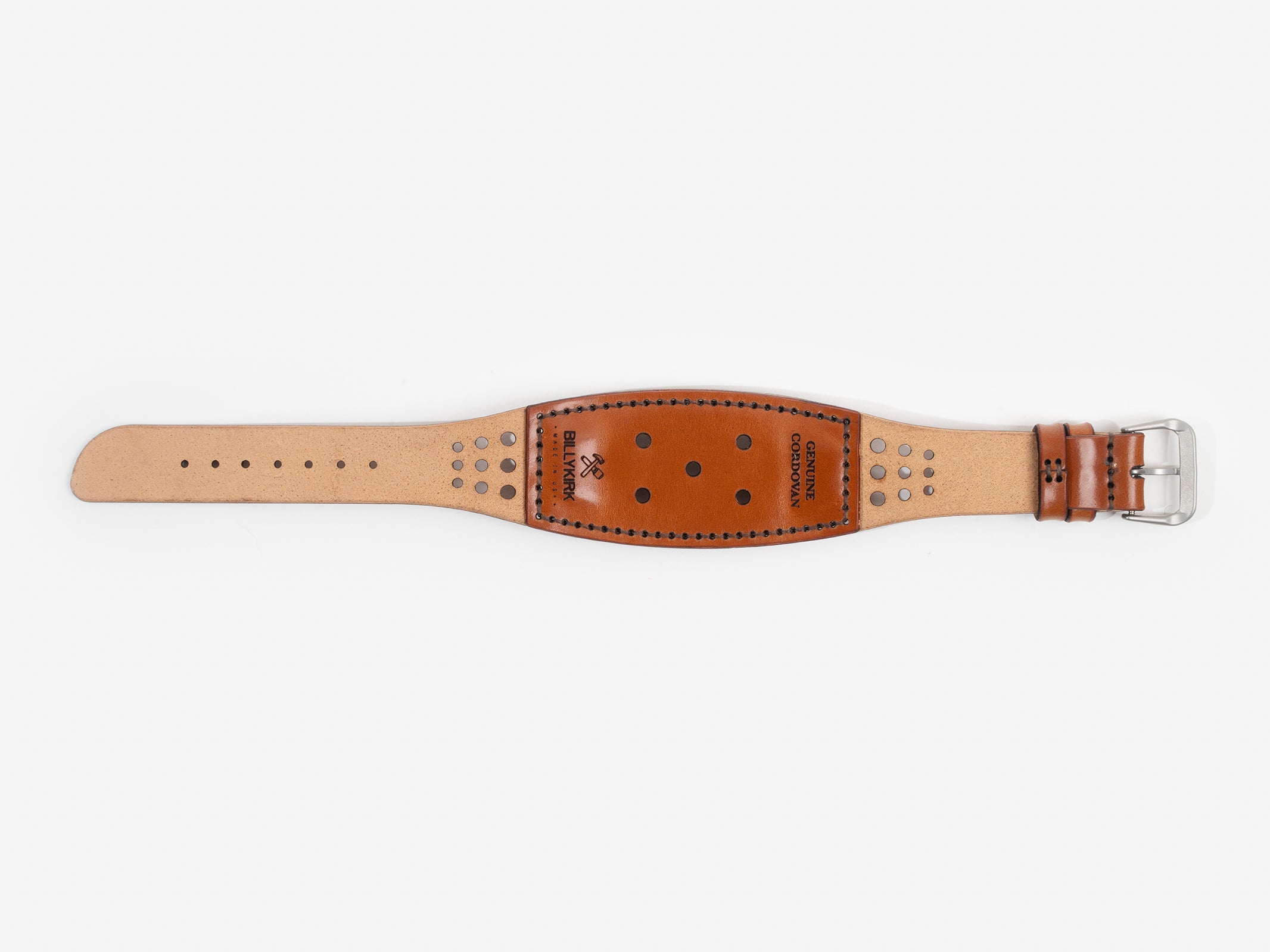 No. 630 Rally Watch Strap (w/ holes) Tan – Billykirk
