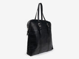 No. 635 Leather Tote Briefcase, Black