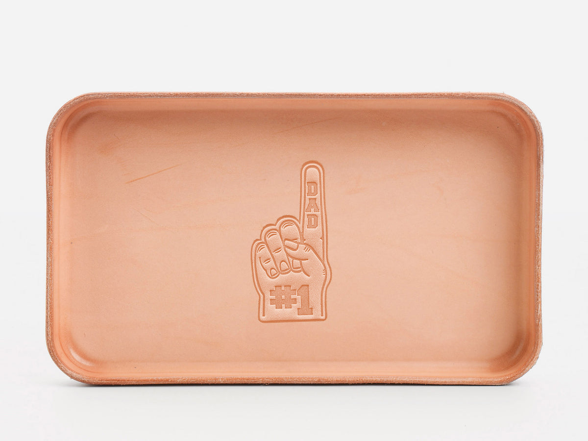 No. 309 Leather Valet Trays, Natural