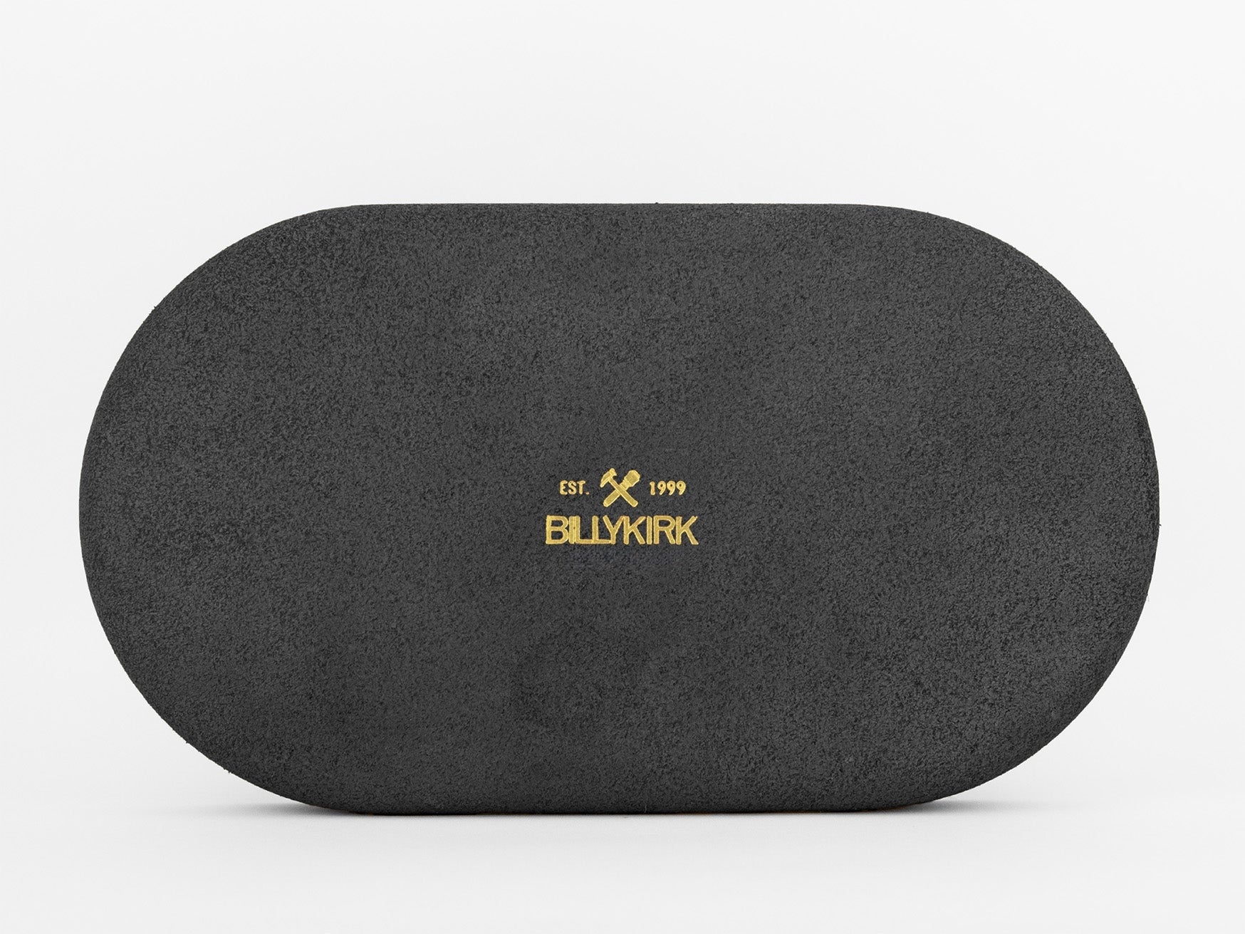 No. 473 Large Oval Leather Valet Tray, Black