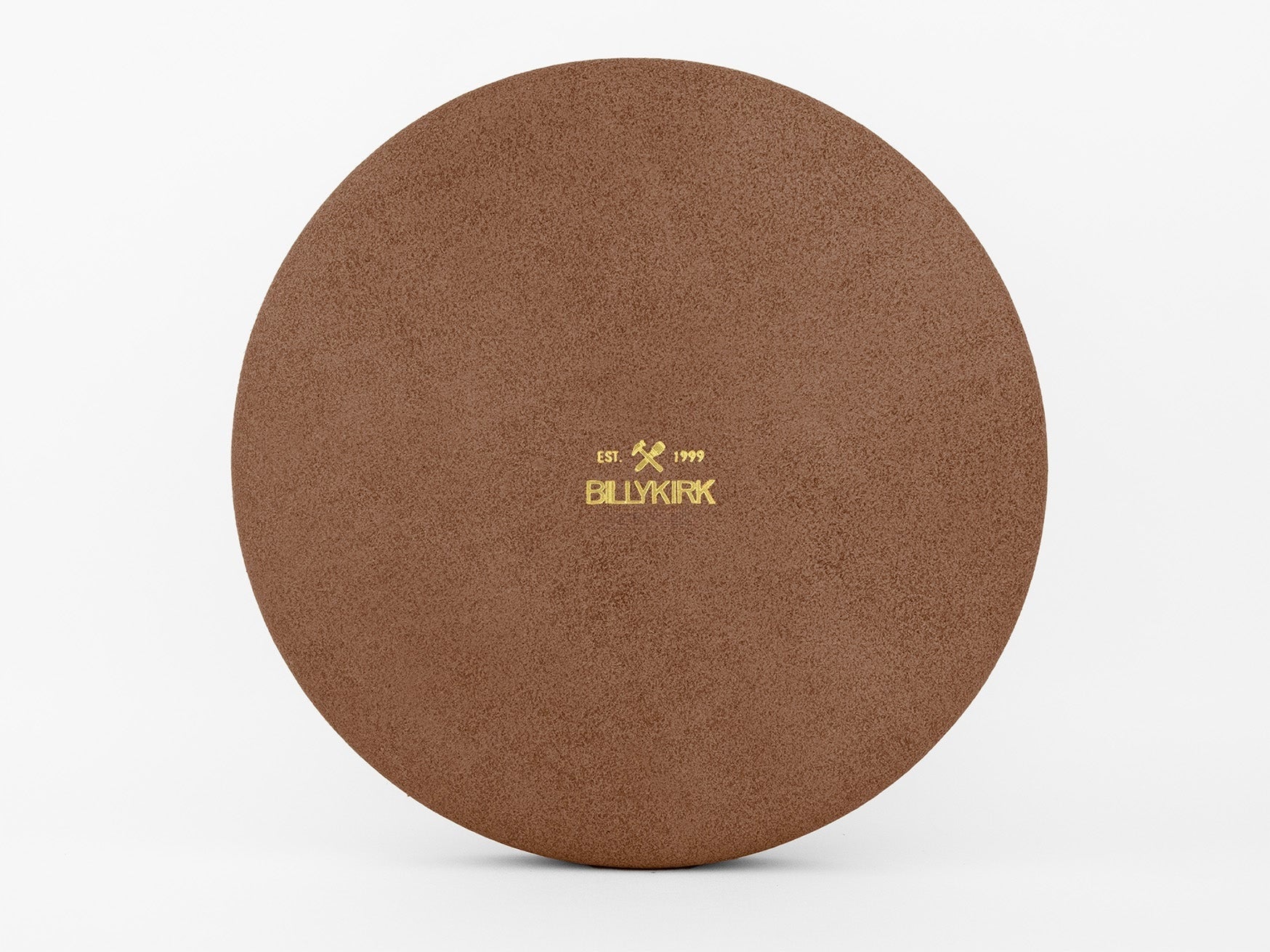 No. 472 Large Circle Leather Valet Tray, Brown