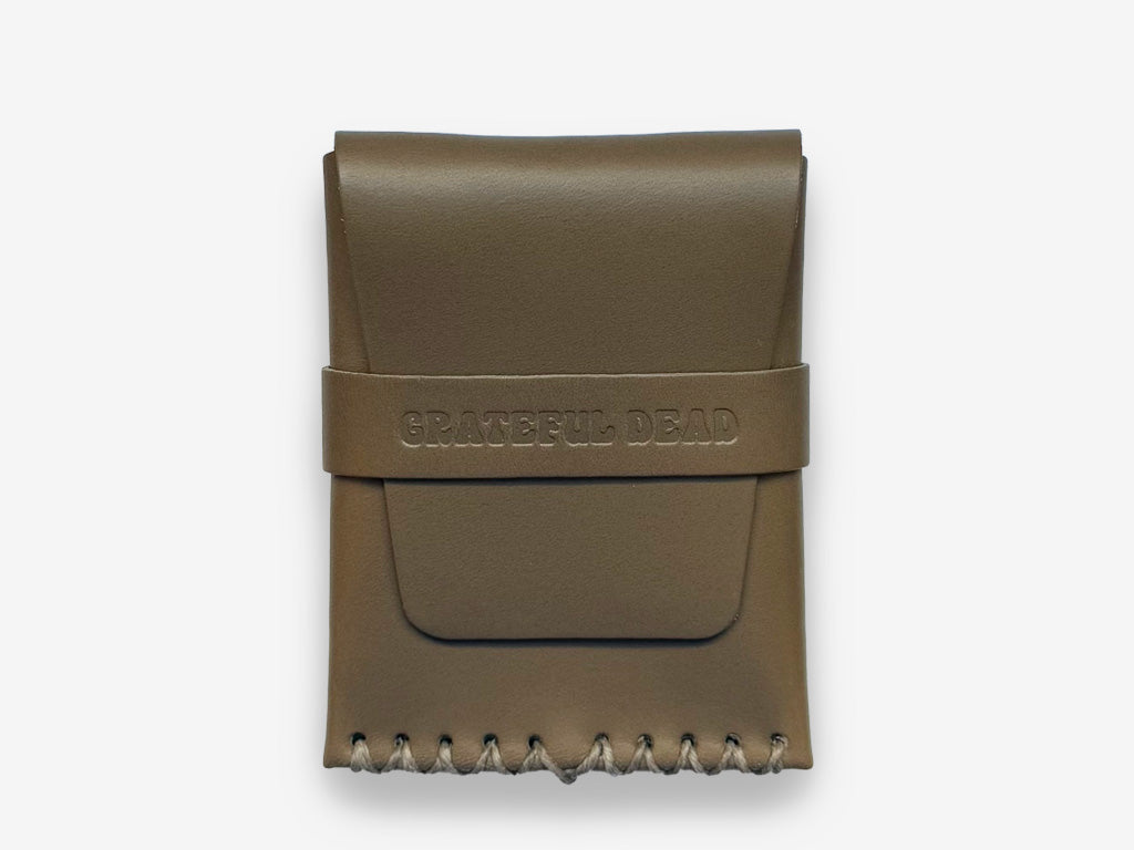 No. 155-GD Card Case with Flap GD, Taupe