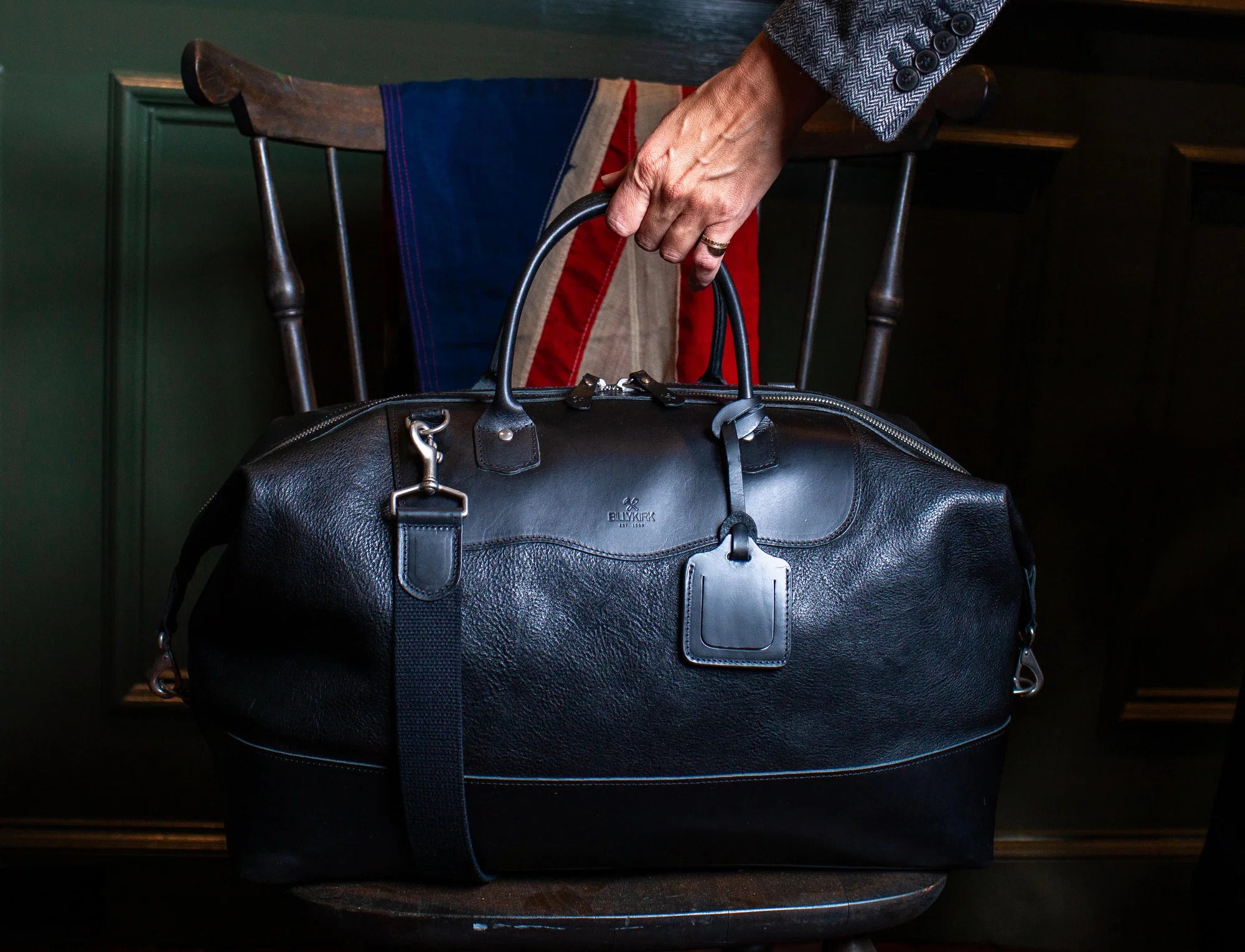 No. 643 Large Carryall, Black Leather – Billykirk