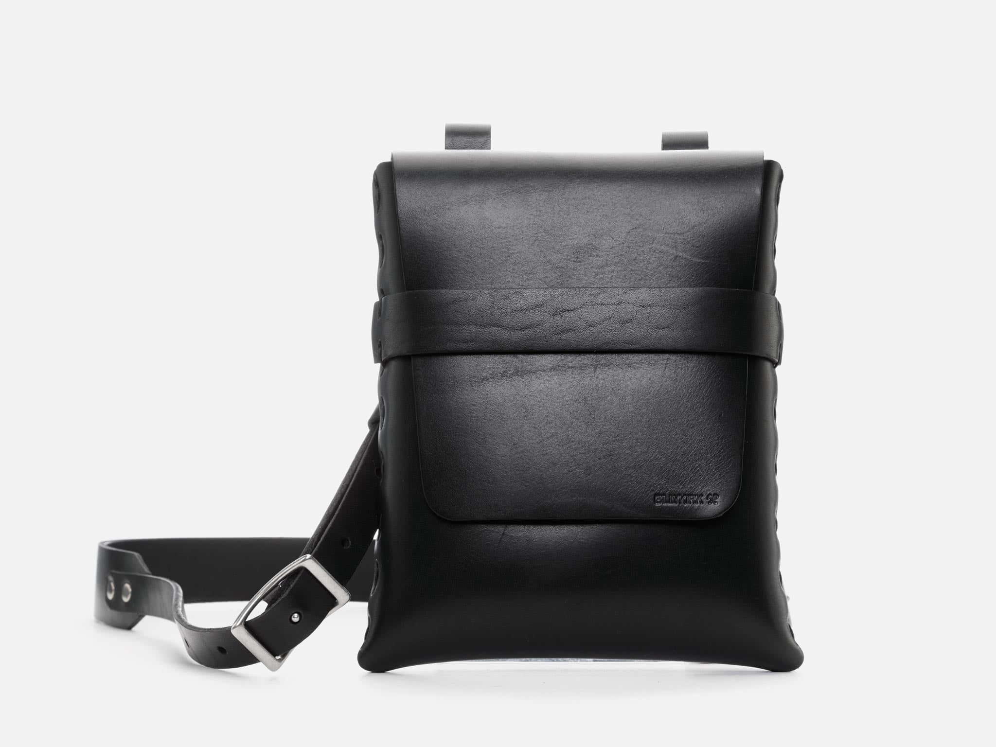 No. 123, Shoulder Pouch in Black Leather – Billykirk