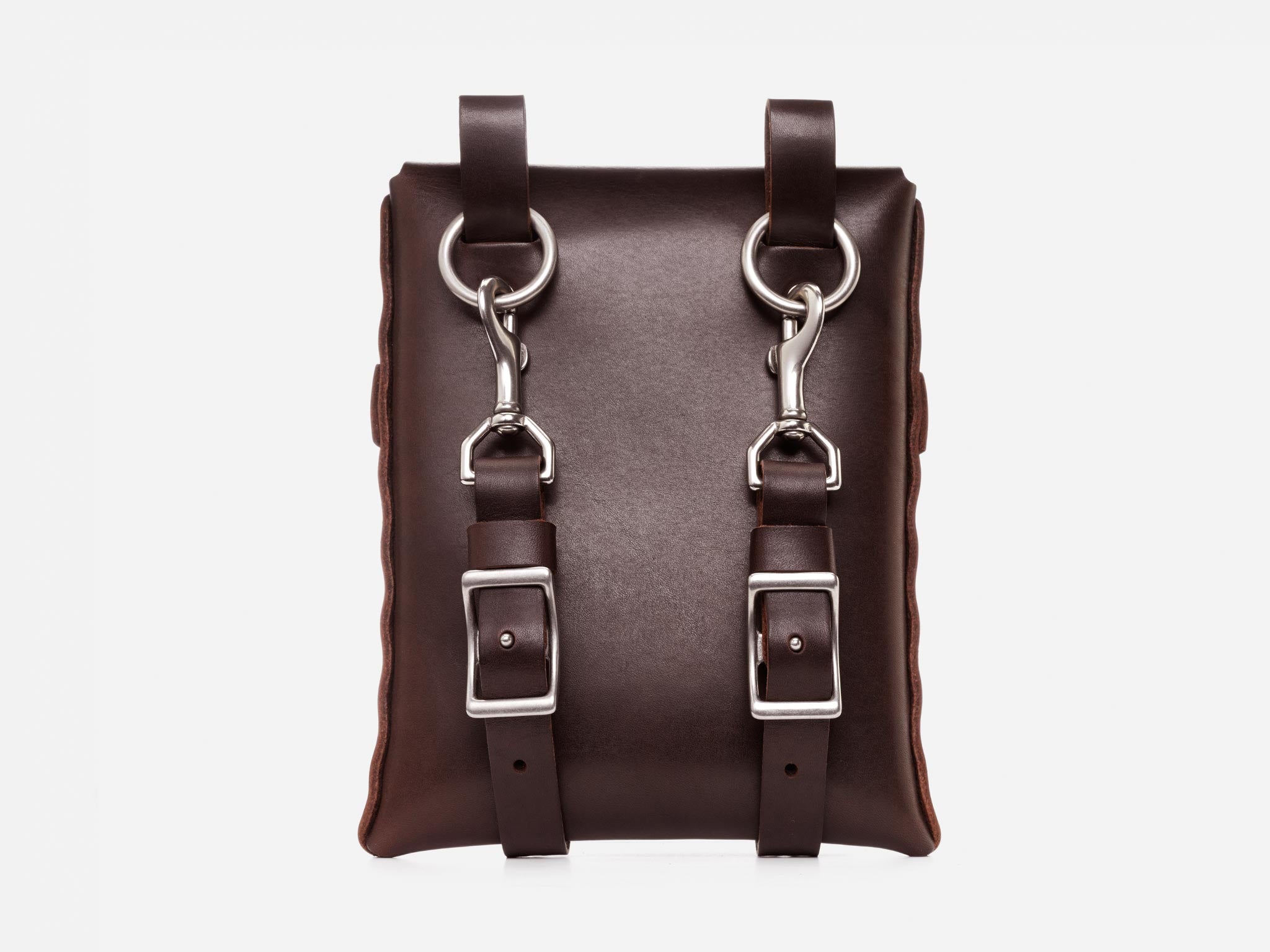 No. 123, Shoulder Pouch in Dark Brown Leather – Billykirk