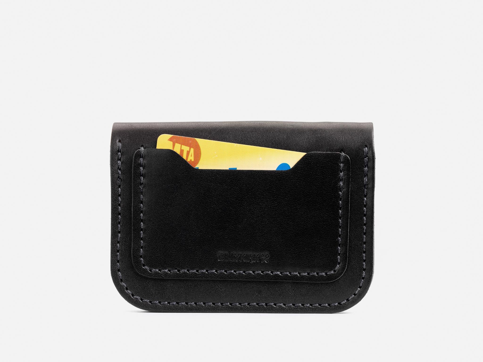 No. 262 Small Leather Trucker Wallet, Black – Billykirk