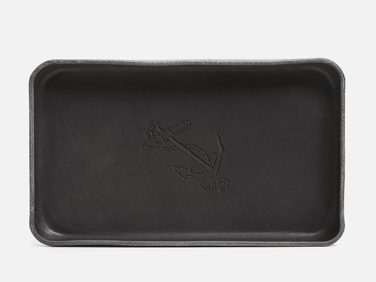 No. 309 Leather Valet Trays, Black