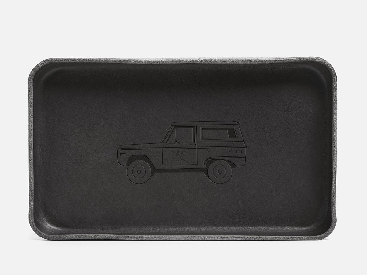 No. 309 Leather Valet Trays, Black