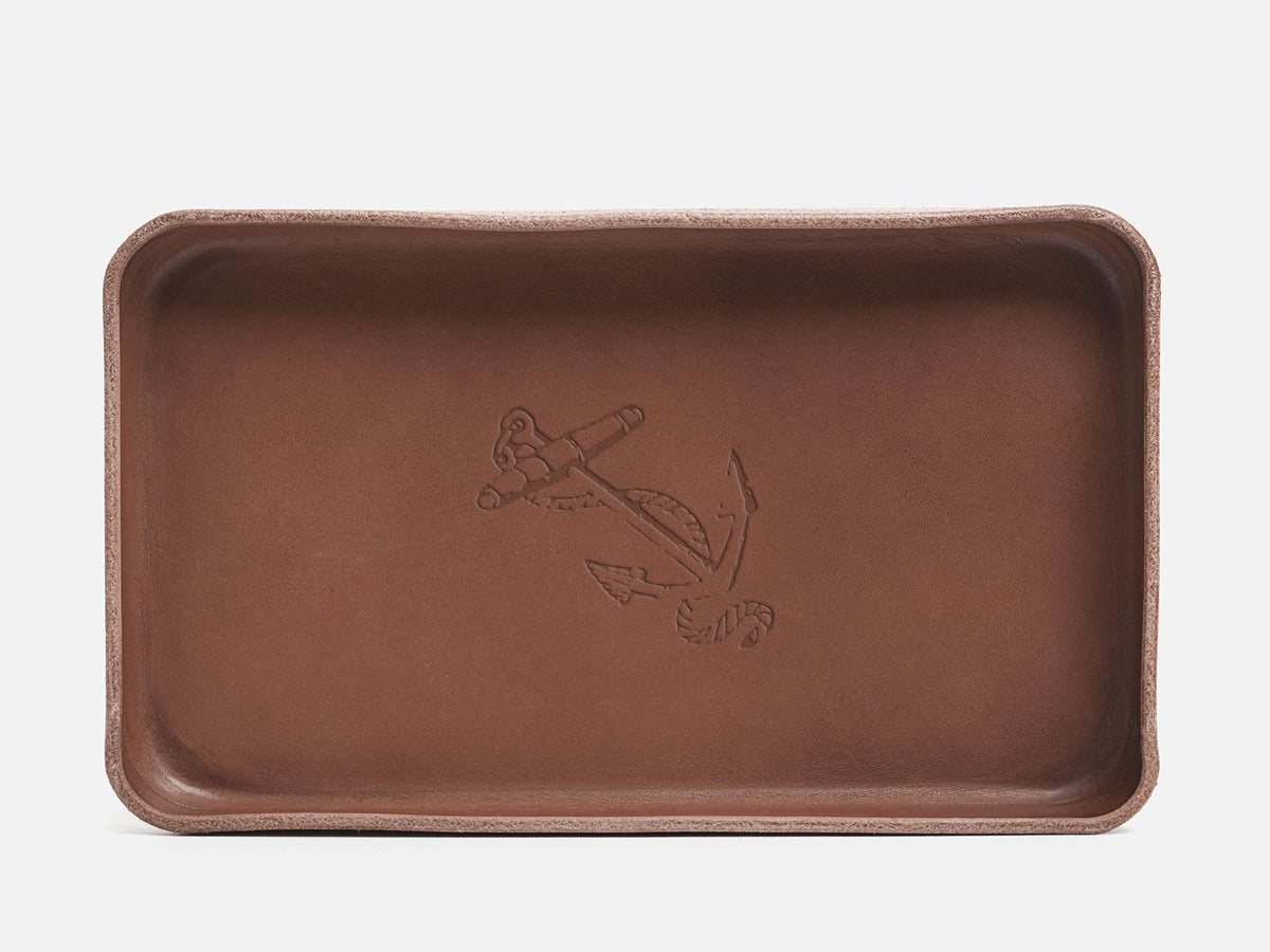 No. 309 Leather Valet Trays, Brown