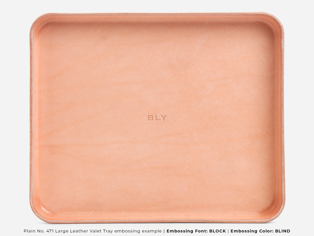 No. 471 Large Leather Valet Trays