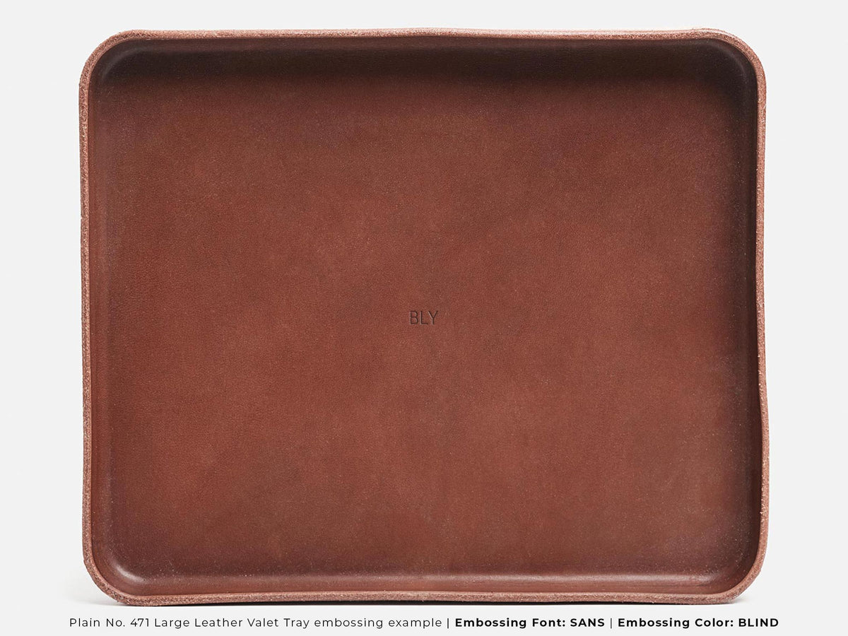 No. 471 Large Leather Valet Trays