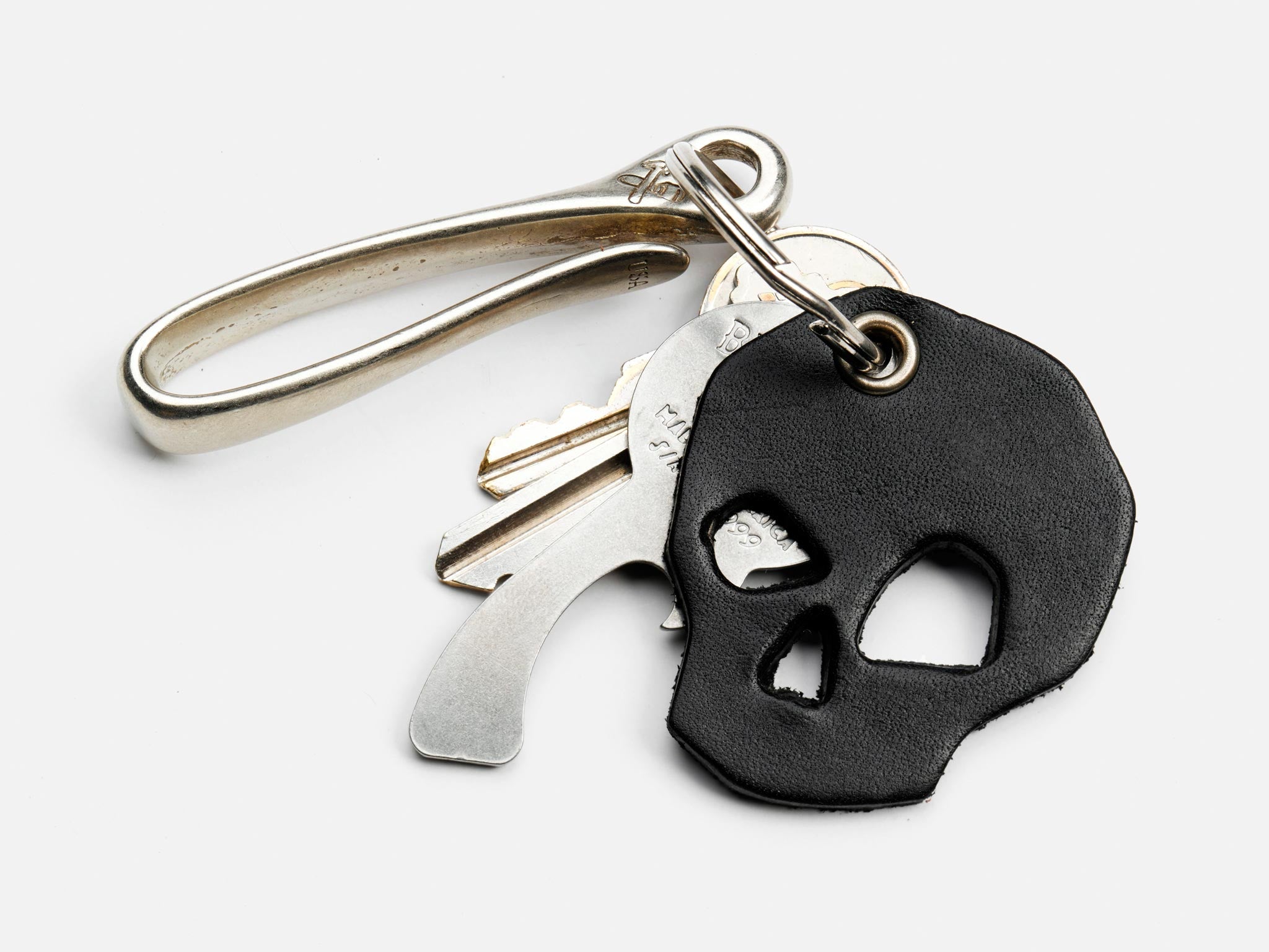 No. 519 Skull Keychain, Black – Billykirk