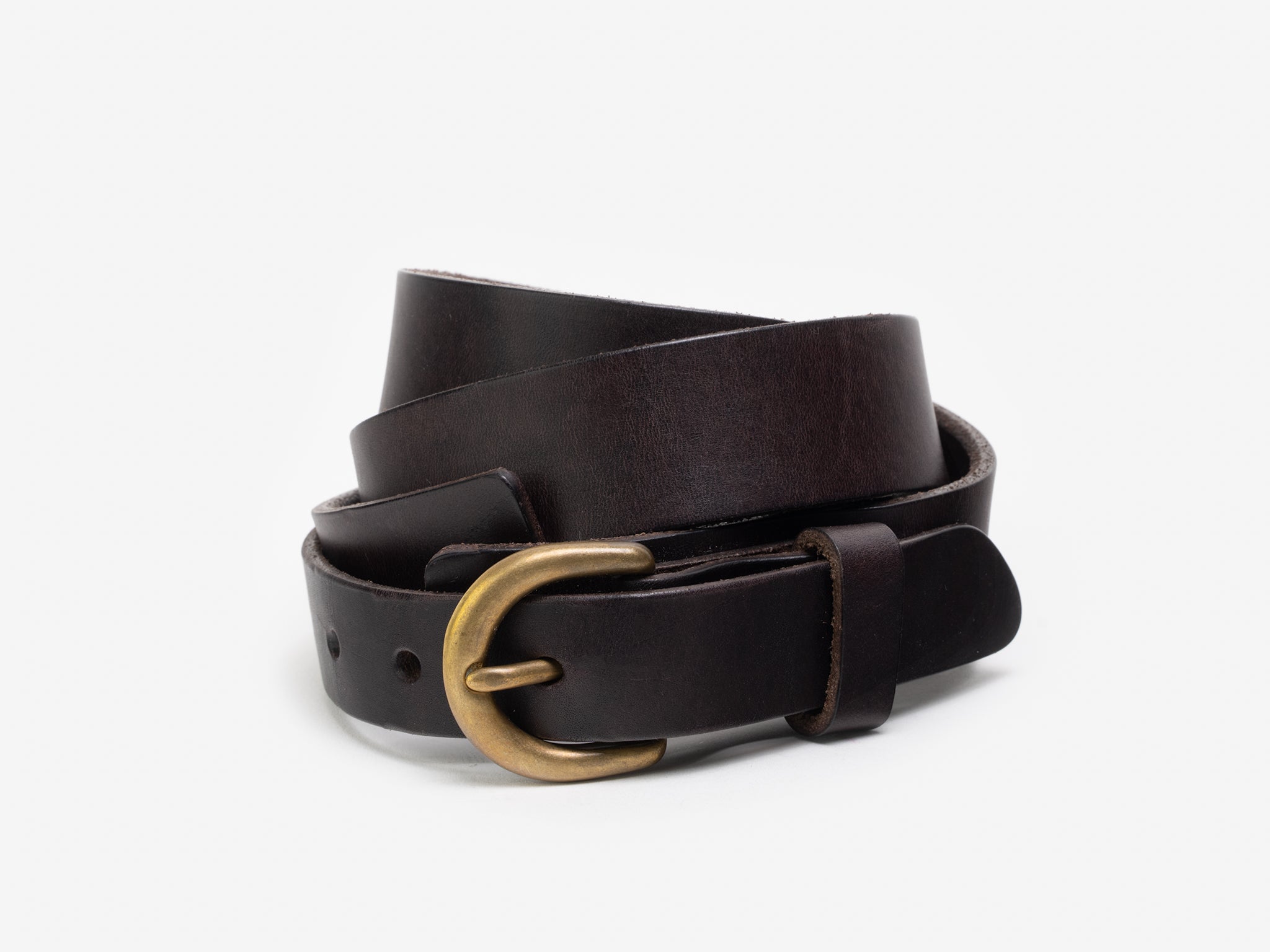 No. 222 Harness Buckle Belt, Brown – Billykirk