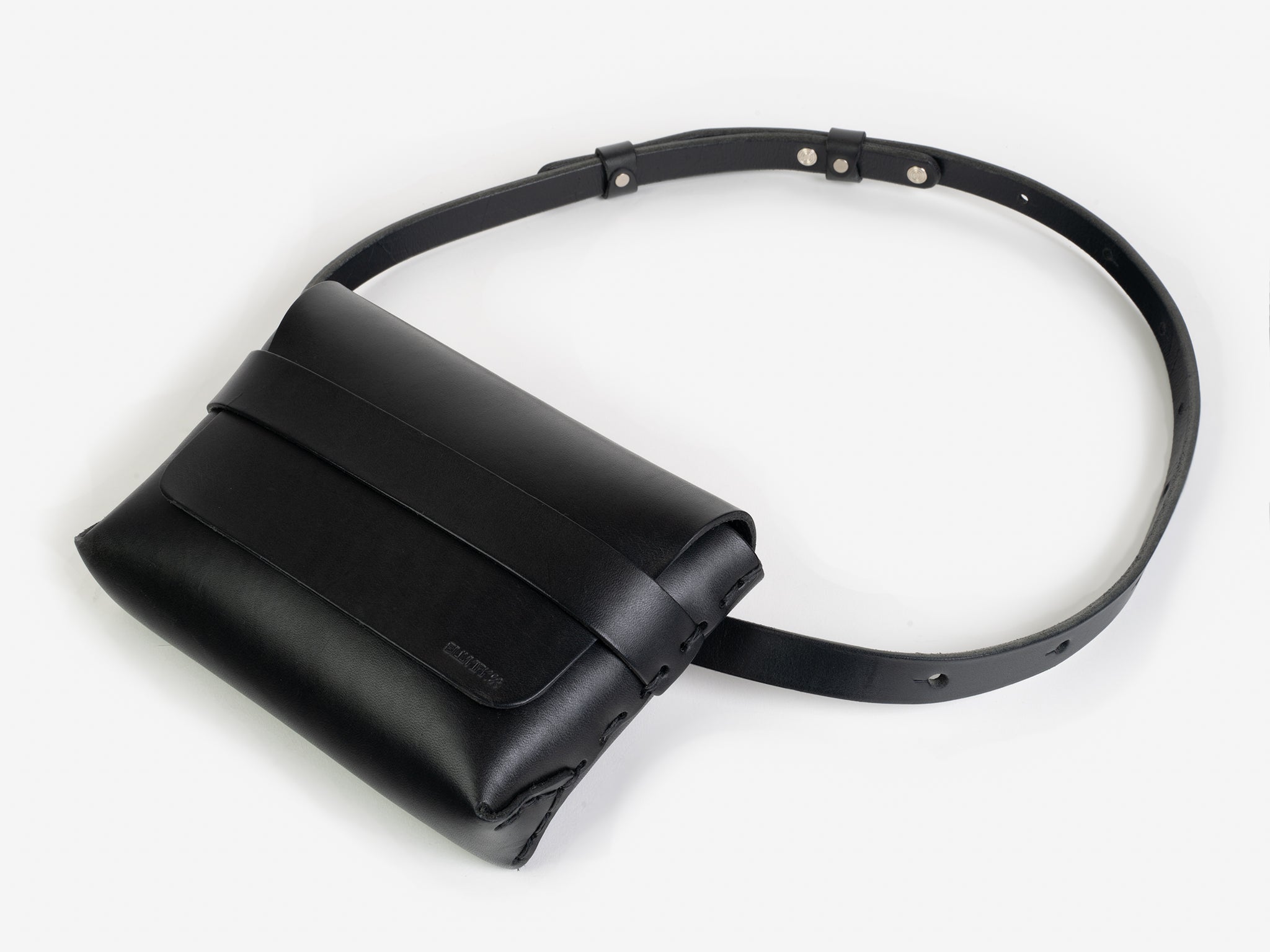 No. 603 Leather Crossbody & Belt Pouch, Black – Billykirk