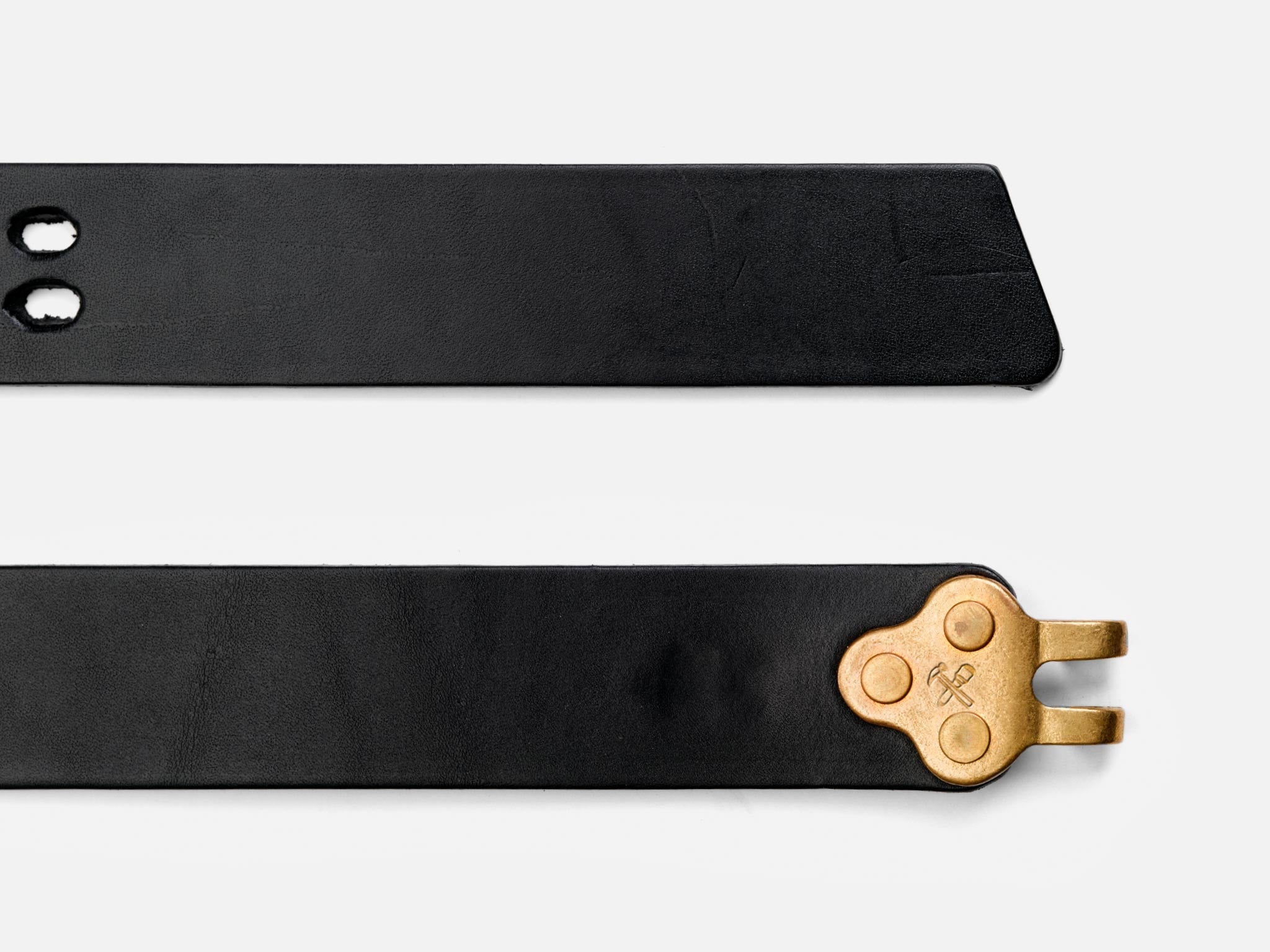 No. 150, Claw Buckle Leather Belt, Black – Billykirk