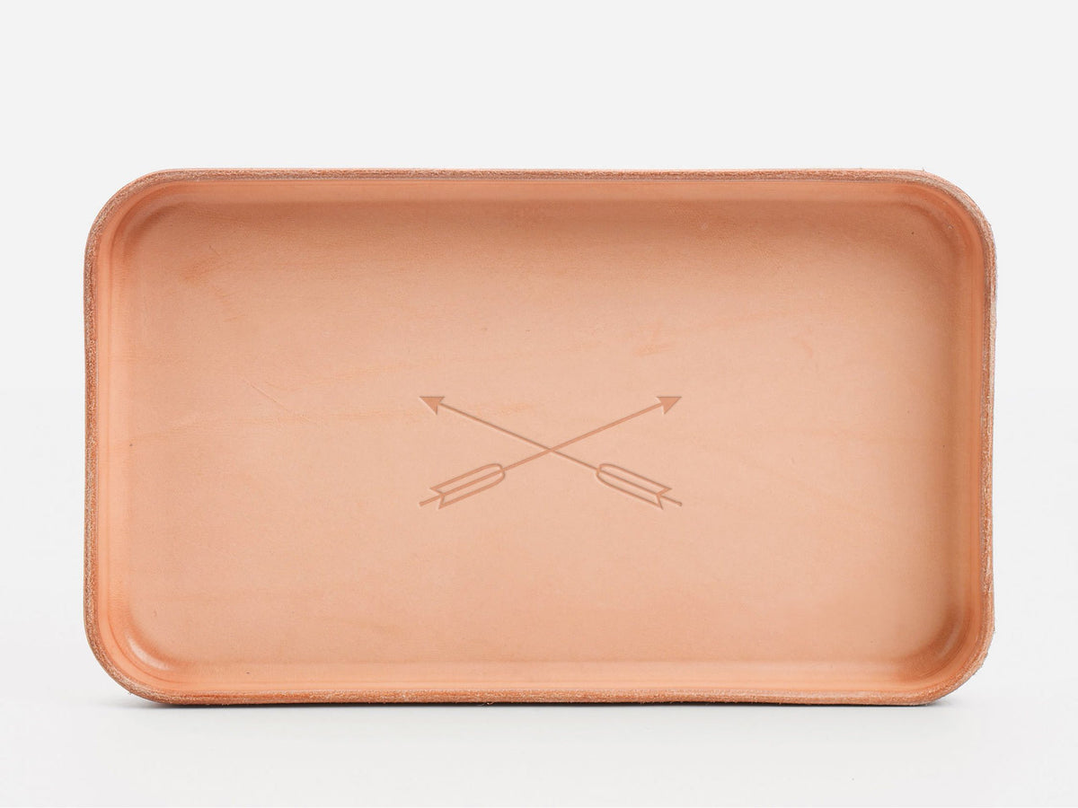No. 309 Leather Valet Trays, Natural