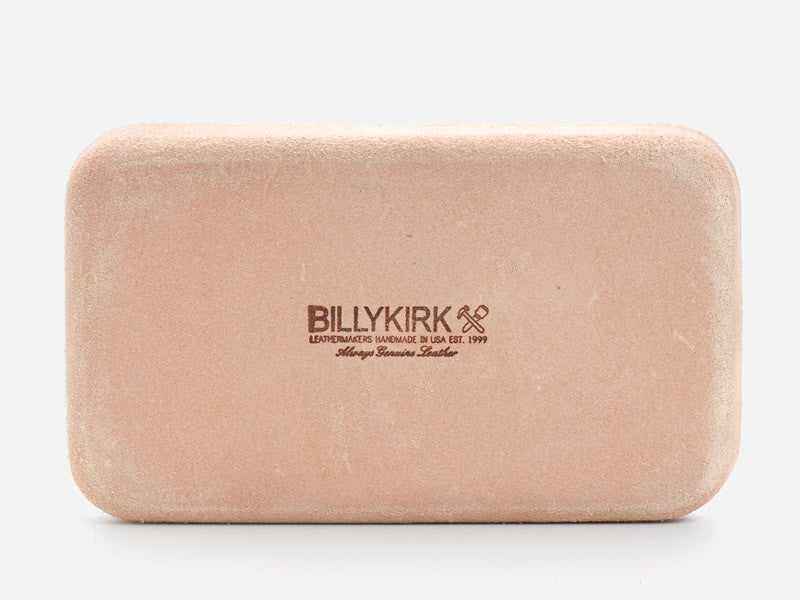 No. 309 Plain Raw Vegtable Tan Leather Valet Tray Back