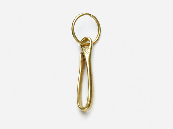 No. 423 Fish Hook Key Holder, Brass