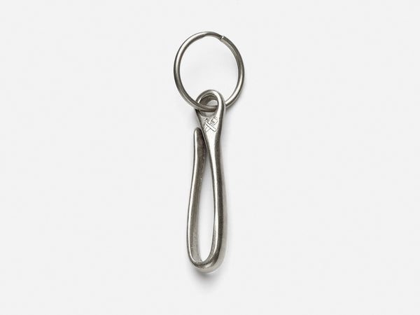 No. 423 Fish Hook Key Holder, White Bronze