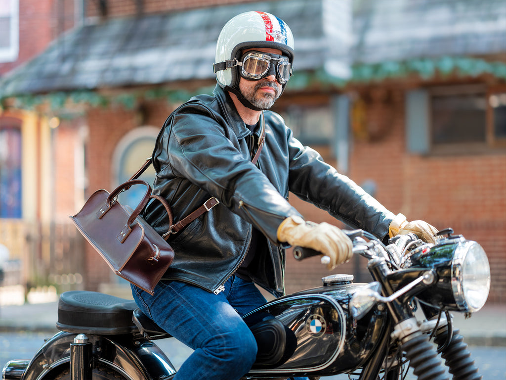 Leather Motorcycle Jacket Style Woman's Purse Handbag NWOT | eBay
