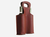 No. 566 Double Leather Wine Tote